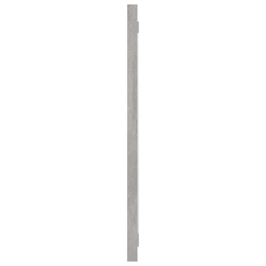 Miroir de salle de bain Gris béton 80x1,5x37 cm Aggloméré - 4