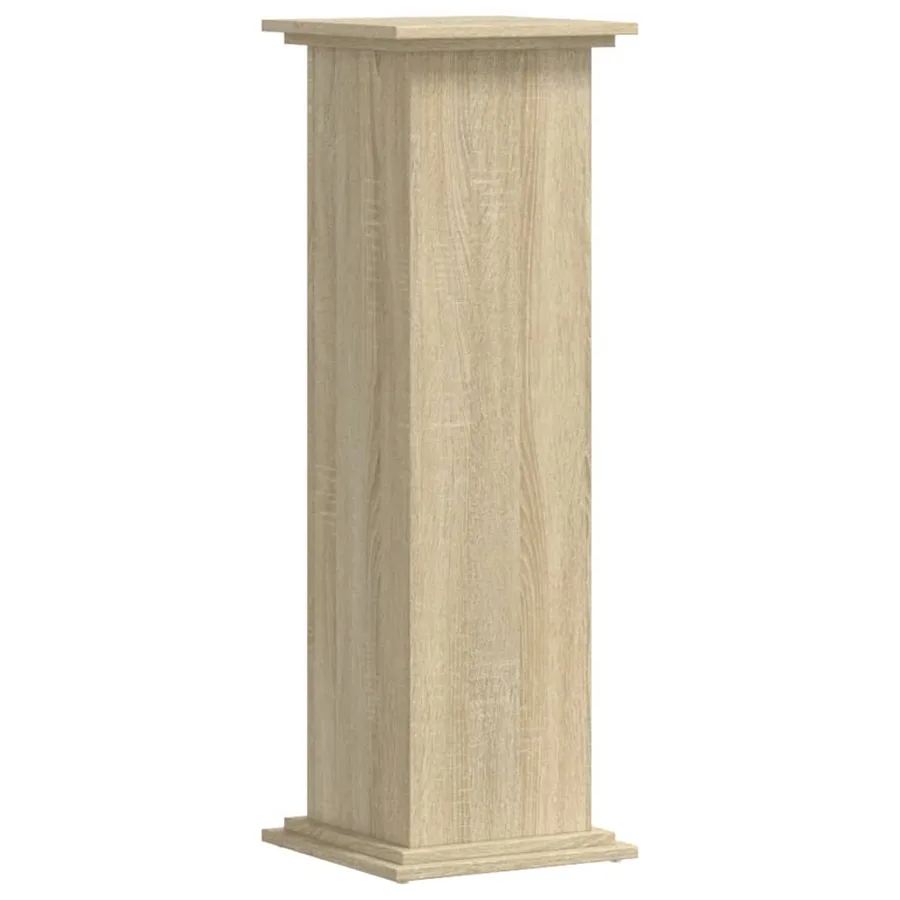Support pour plantes chêne sonoma 33x33x100cm bois d'ingénierie - 4