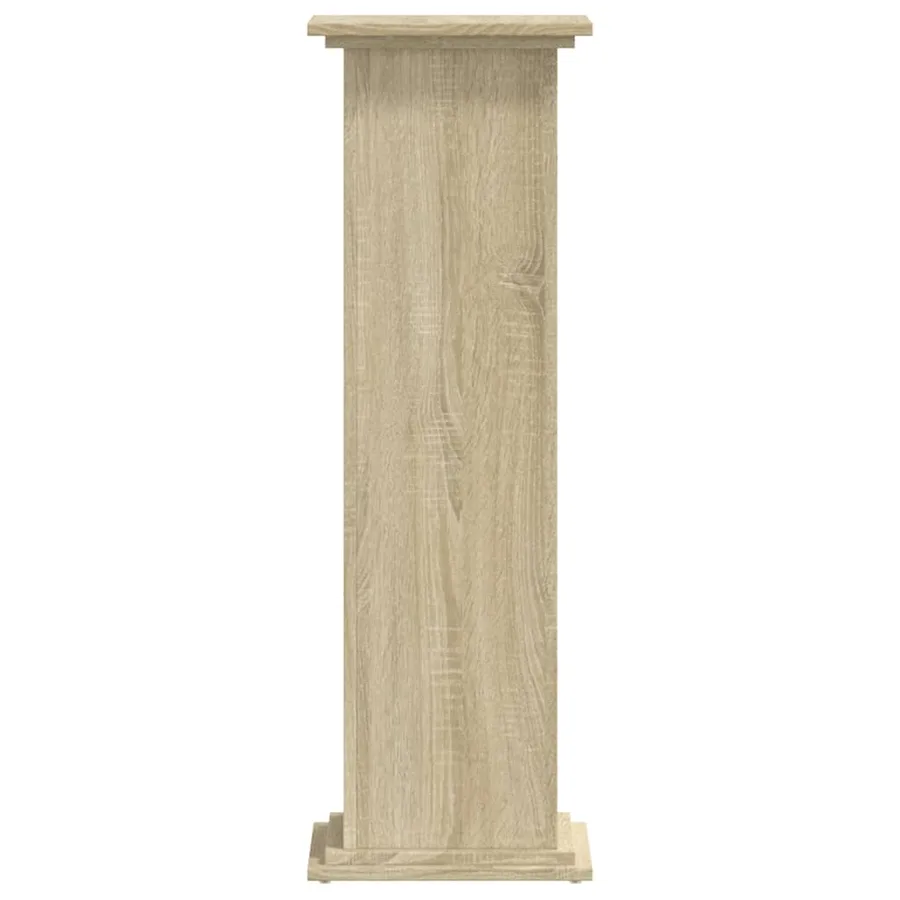 Support pour plantes chêne sonoma 33x33x100cm bois d'ingénierie - 5