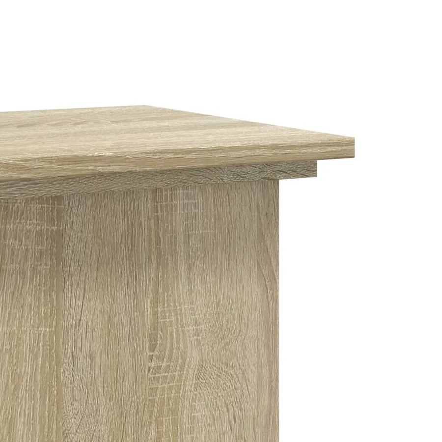 Support pour plantes chêne sonoma 33x33x100cm bois d'ingénierie - 6