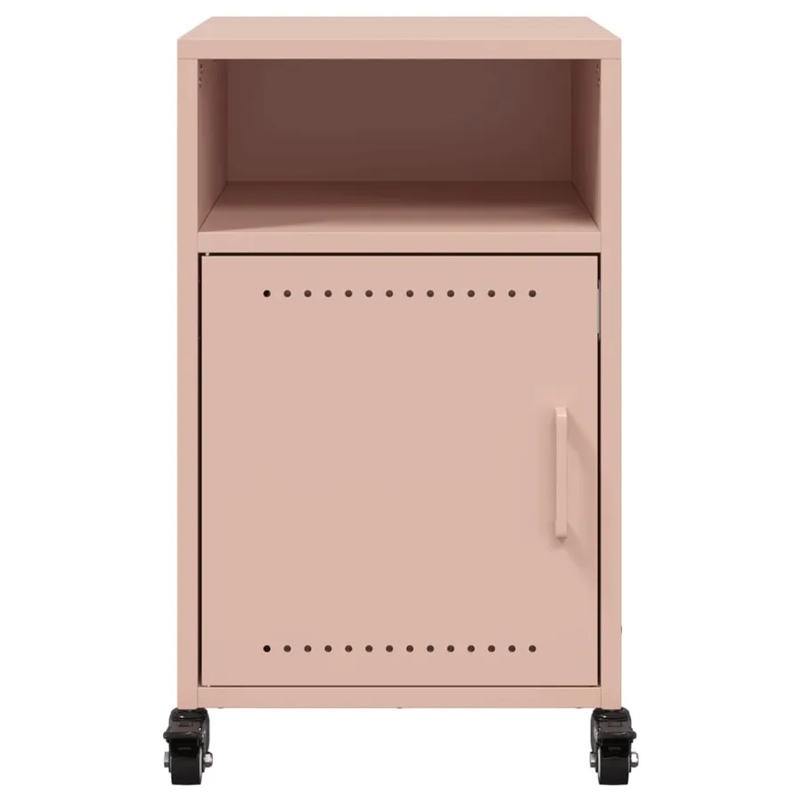 Tables de chevet 2 pcs rose 36x39x59 cm acier - 5