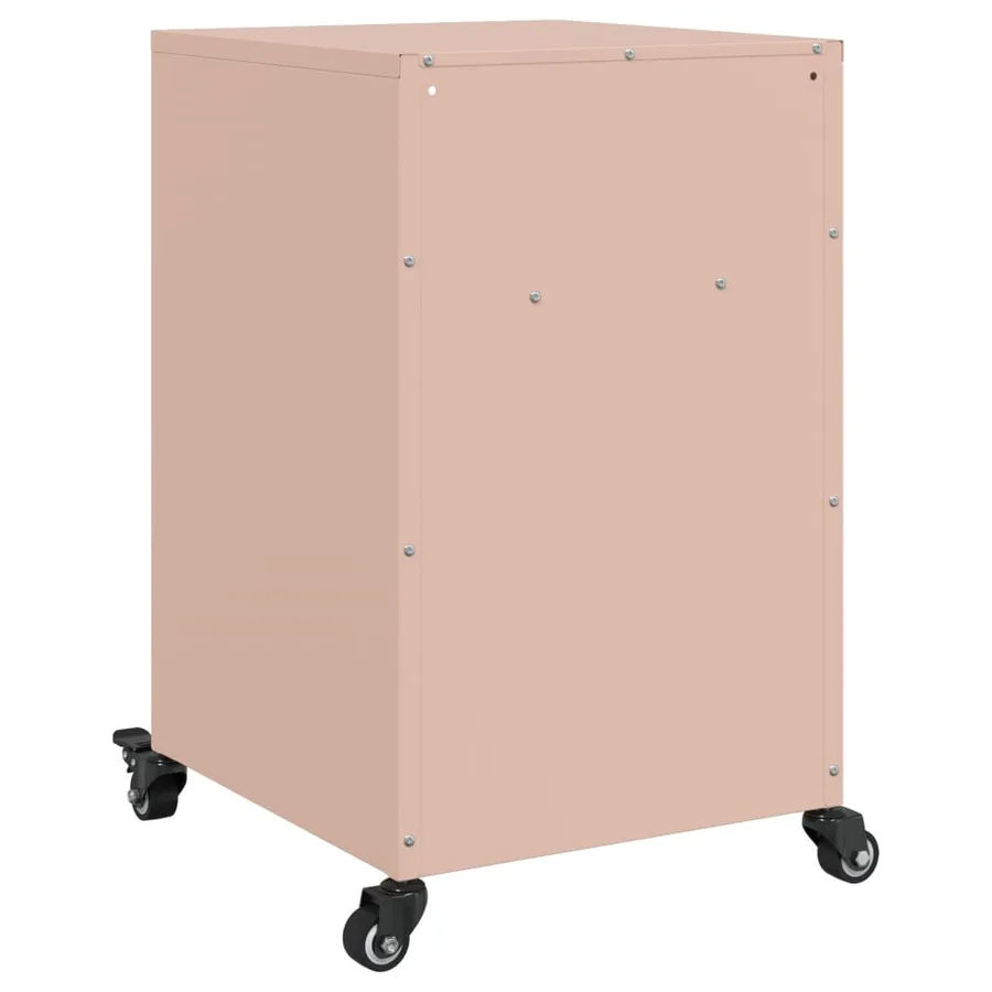 Tables de chevet 2 pcs rose 36x39x59 cm acier - 8