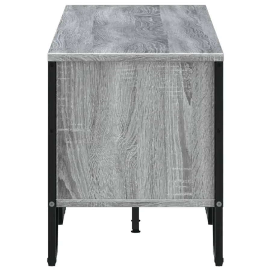 Meuble TV sonoma gris 180x34x41 cm bois d'ingénierie - 5