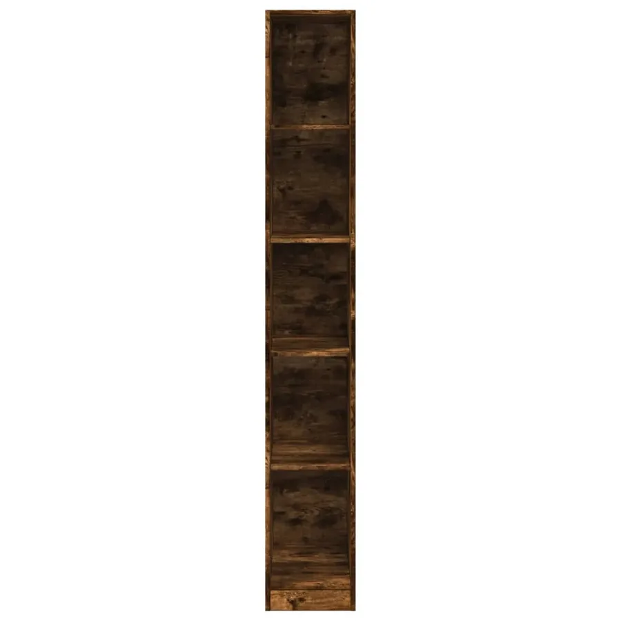Garde-robe chêne fumé 30x50x200 cm bois d'ingénierie - 4
