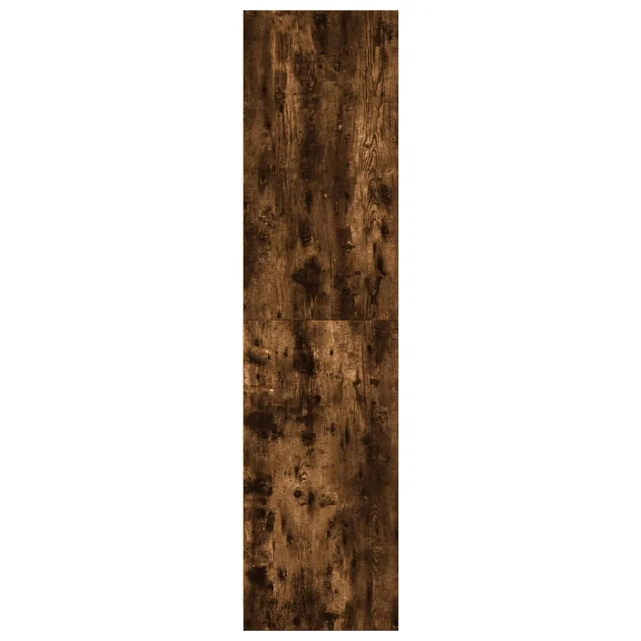 Garde-robe chêne fumé 30x50x200 cm bois d'ingénierie - 5