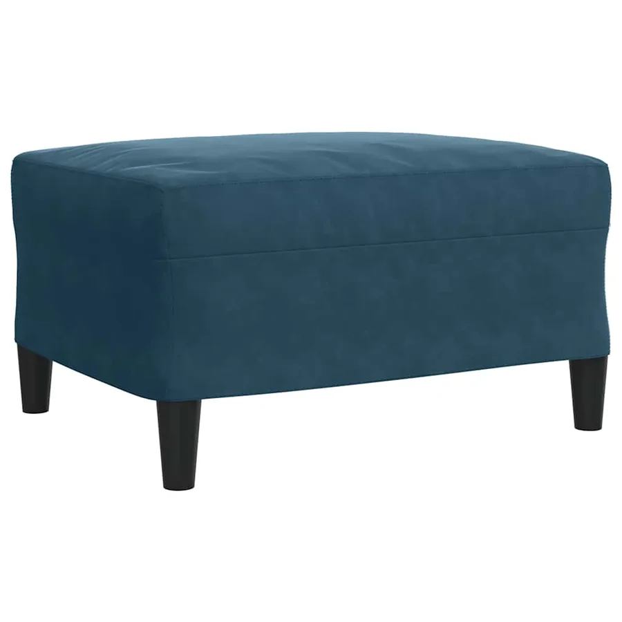 Ensemble de canapés 4pcs et coussins et traversins bleu velours - 7