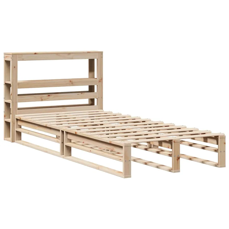 Cadre de lit sans matelas 90x200 cm bois de pin massif - 3