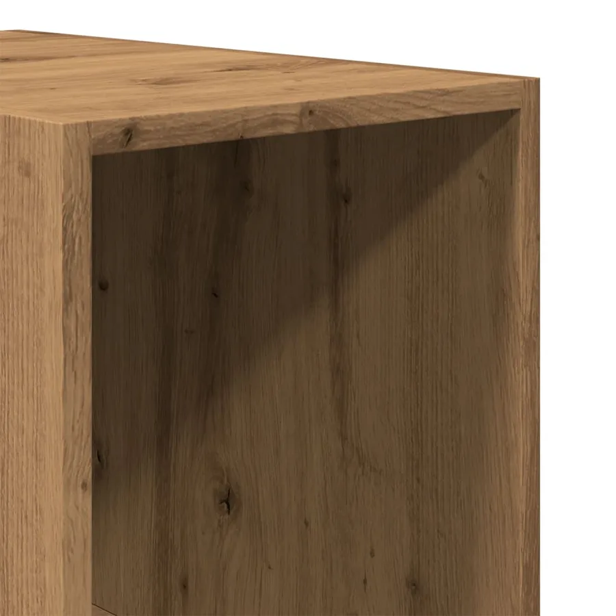 Garde-robe chêne artisanal 30x50x200 cm bois d'ingénierie - 7