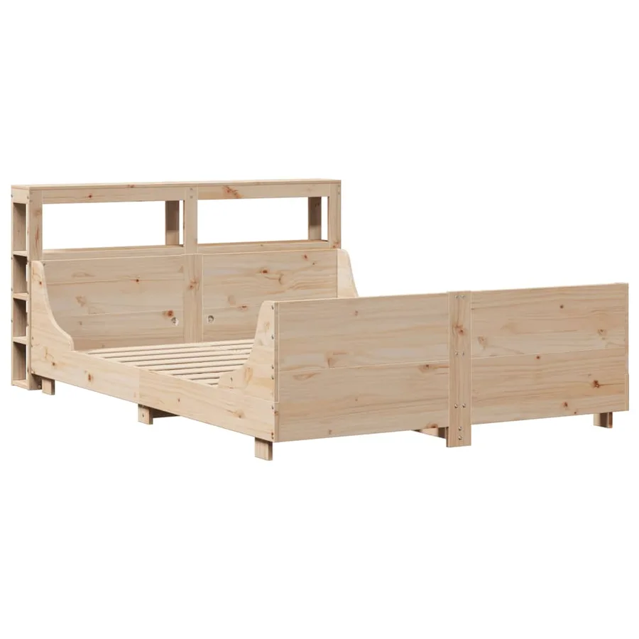 Cadre de lit sans matelas 140x200 cm bois massif de pin - 3