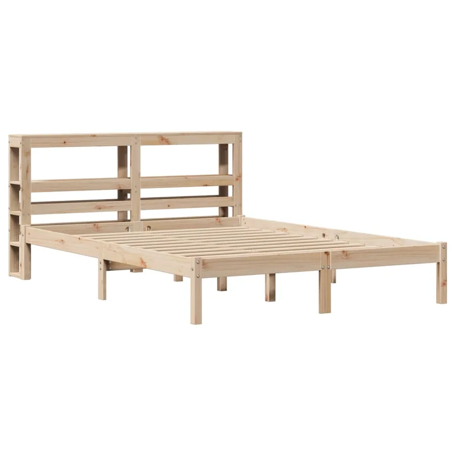 Cadre de lit sans matelas 120x200 cm bois de pin massif - 3