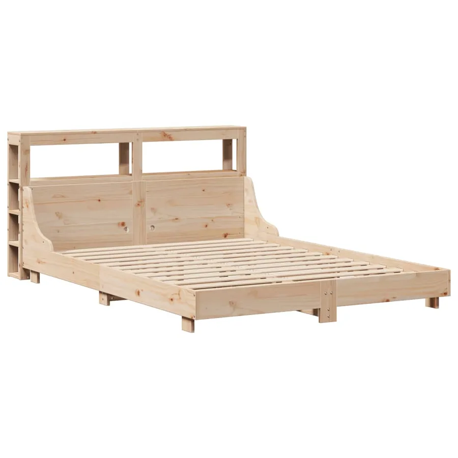 Cadre de lit sans matelas 120x190 cm bois de pin massif - 3