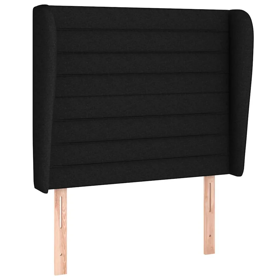 Sommier à lattes de lit avec matelas Noir 90x190 cm Tissu - 5