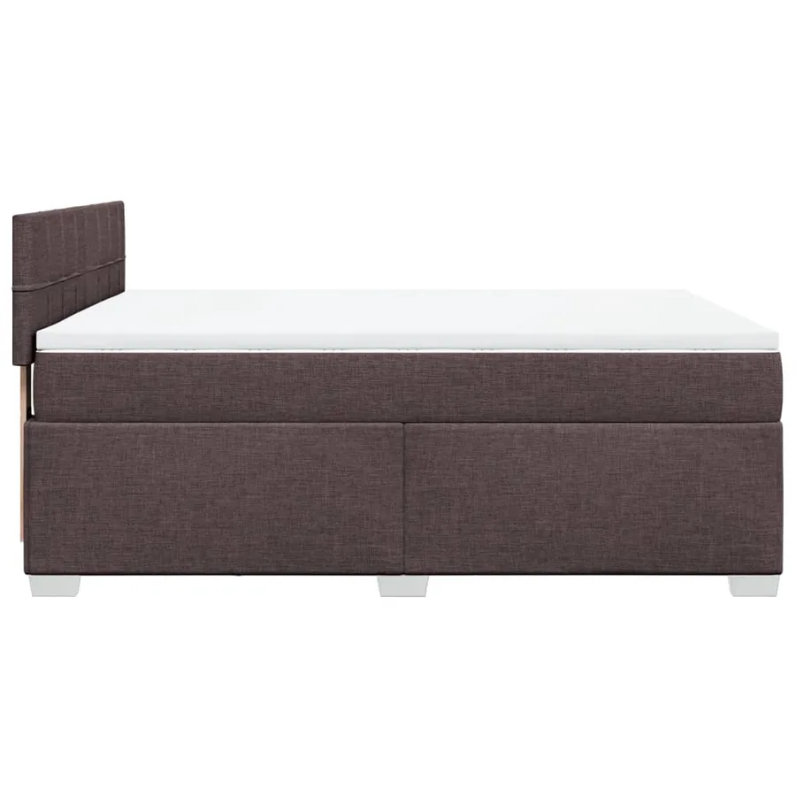 Sommier à lattes de lit avec matelas Marron foncé 140x200 cm - 11