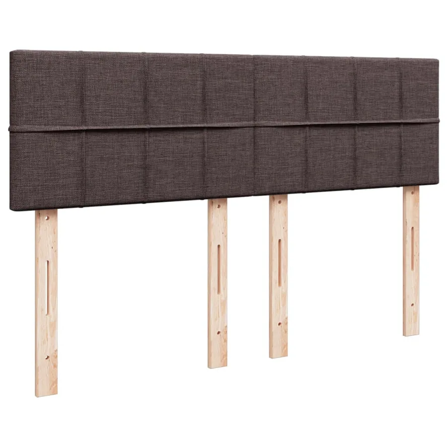 Sommier à lattes de lit avec matelas Marron foncé 140x200 cm - 8