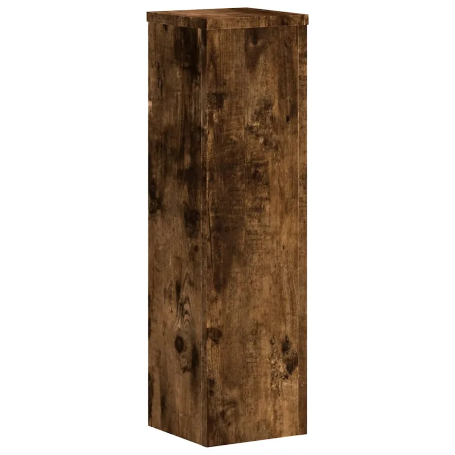 Supports pour plantes 2 pcs chêne fumé bois d'ingénierie - 3