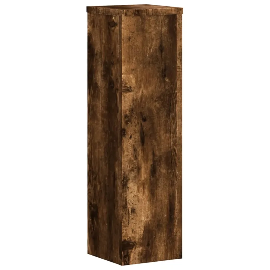 Supports pour plantes 2 pcs chêne fumé bois d'ingénierie - 5