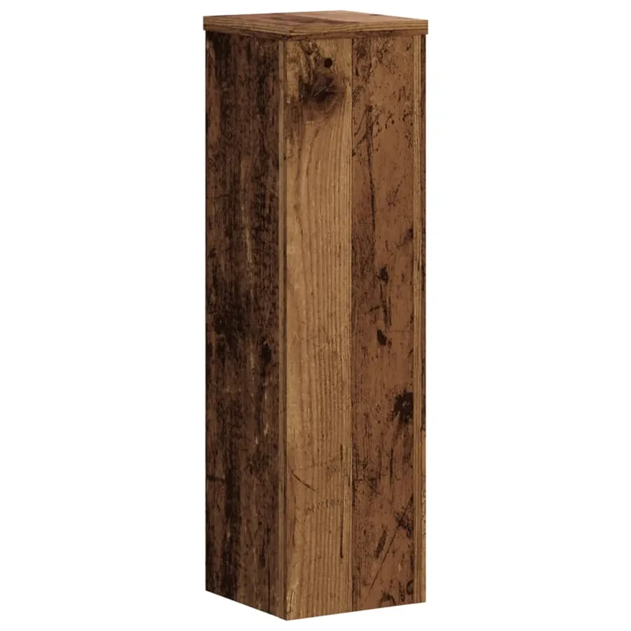 Supports pour plantes 2 pcs vieux bois bois d'ingénierie - 3