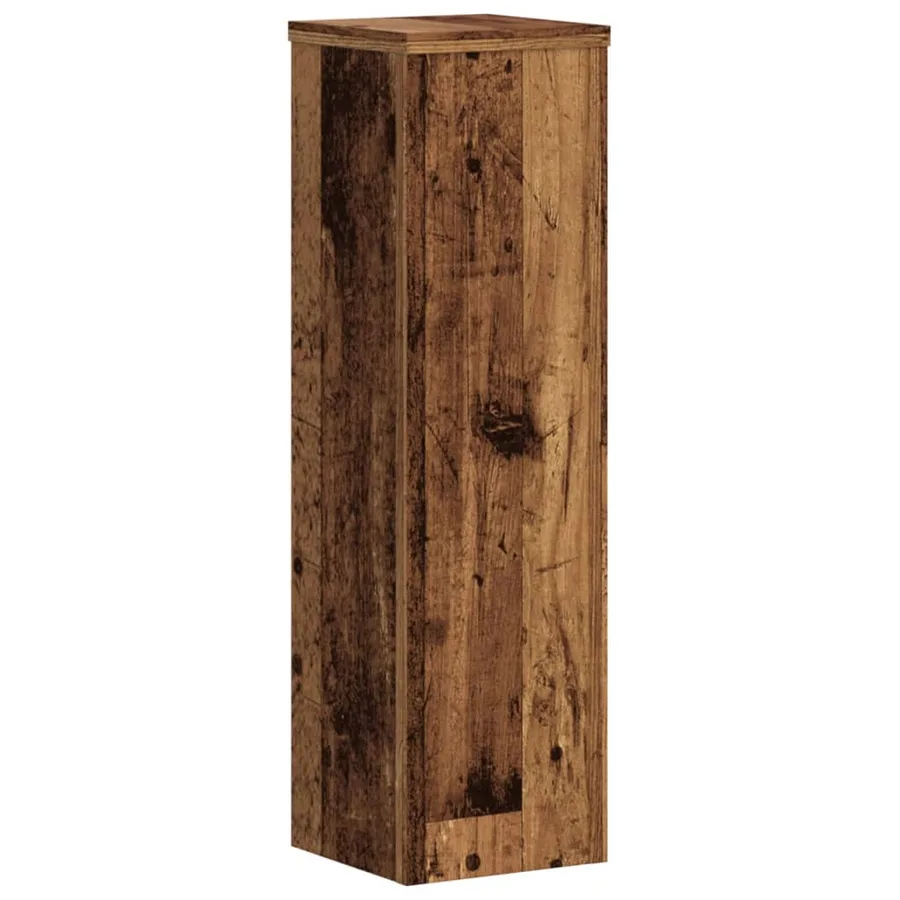 Supports pour plantes 2 pcs vieux bois bois d'ingénierie - 5