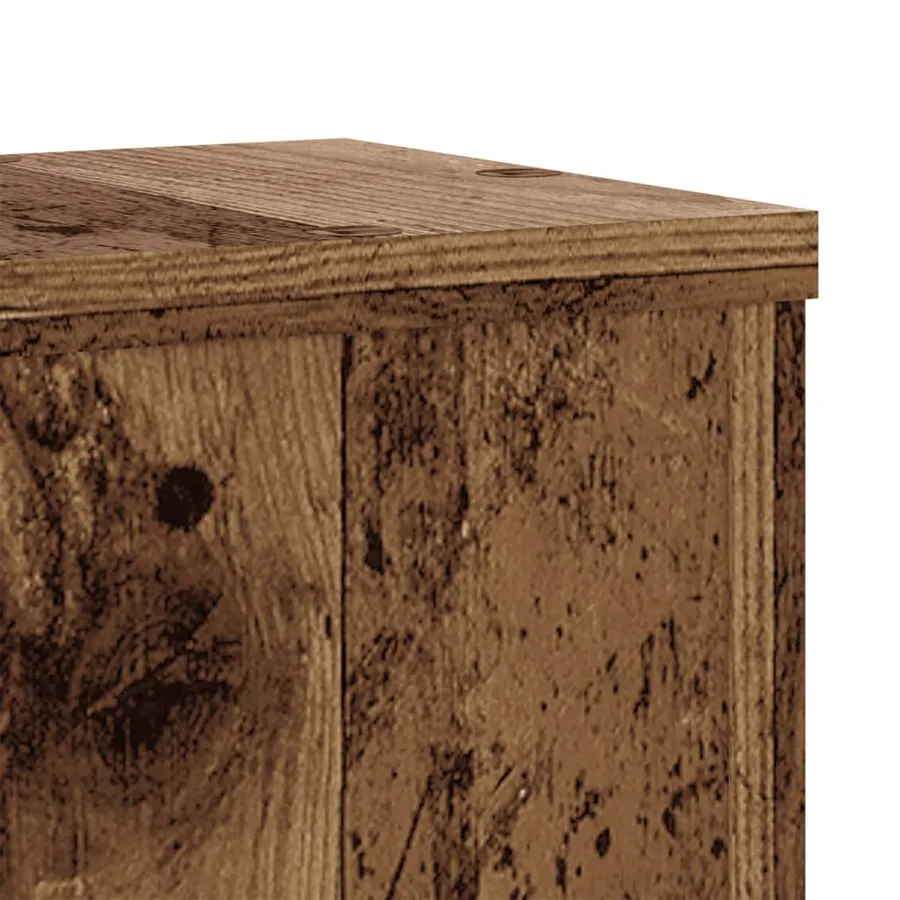 Supports pour plantes 2 pcs vieux bois bois d'ingénierie - 7