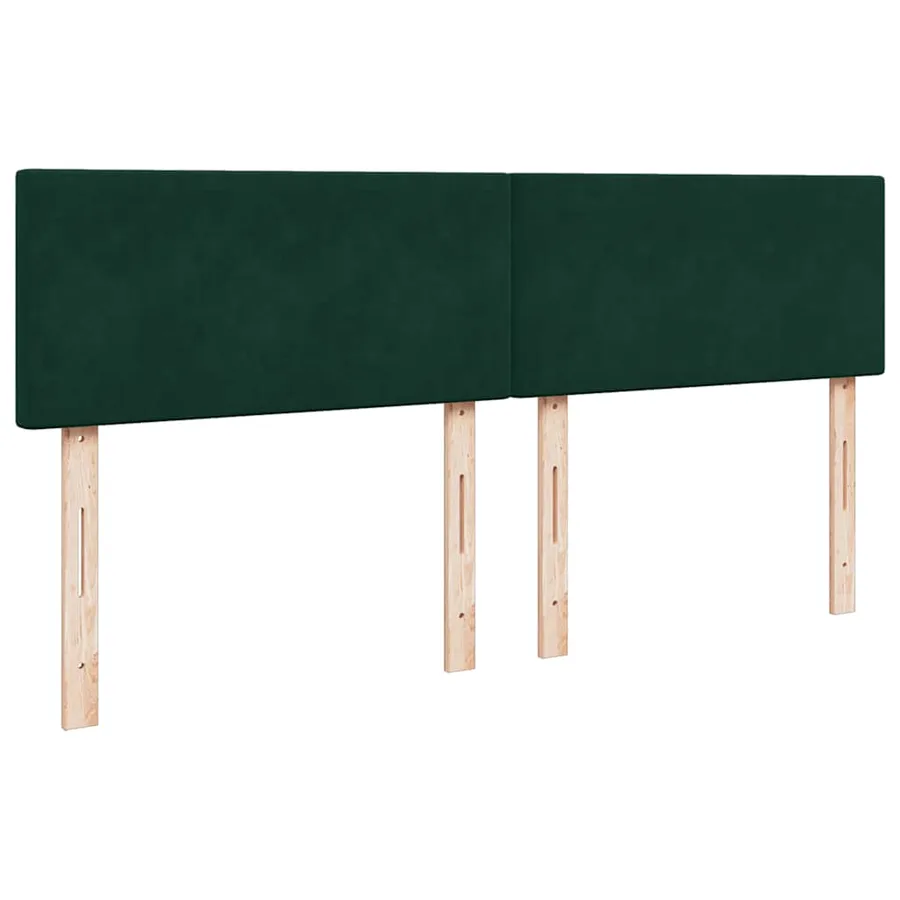 Sommier à lattes de lit et matelas Vert foncé 180x200cm Velours - 9