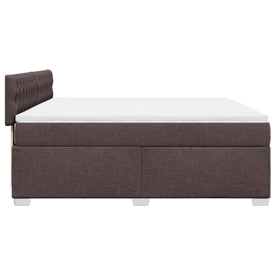 Sommier à lattes de lit avec matelas Marron foncé 180x200 cm - 9