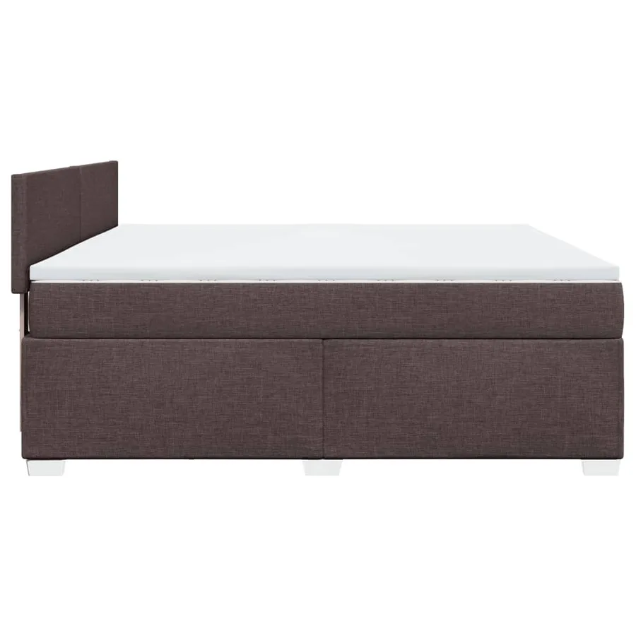 Sommier à lattes de lit avec matelas Marron foncé 180x200 cm - 5