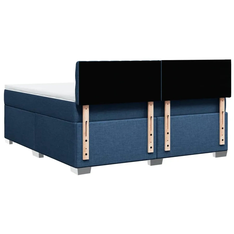 Sommier à lattes de lit avec matelas Bleu 180x200 cm Tissu - 10