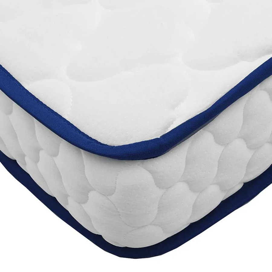 Matelas en mousse à mémoire de forme blanc 90x190x17 cm doux - 5