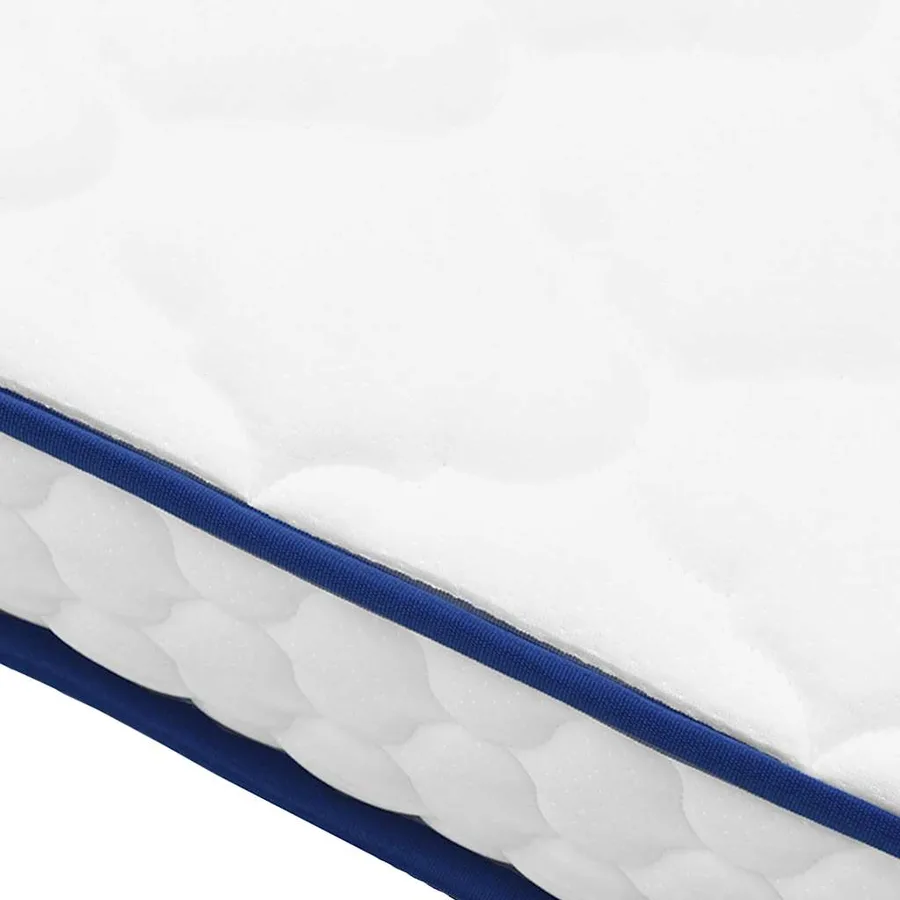 Matelas en mousse à mémoire de forme blanc 90x190x17 cm doux - 6