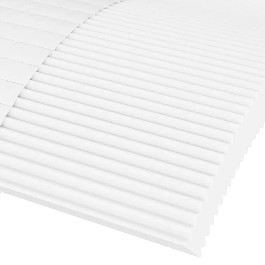 Matelas en mousse blanc 100x210 cm dureté H2 H3 - 6