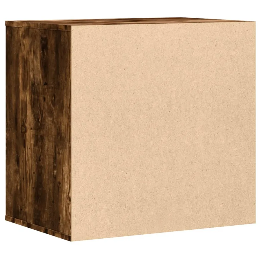 Commode d'angle chêne fumé 60x41x58 cm bois d'ingénierie - 6
