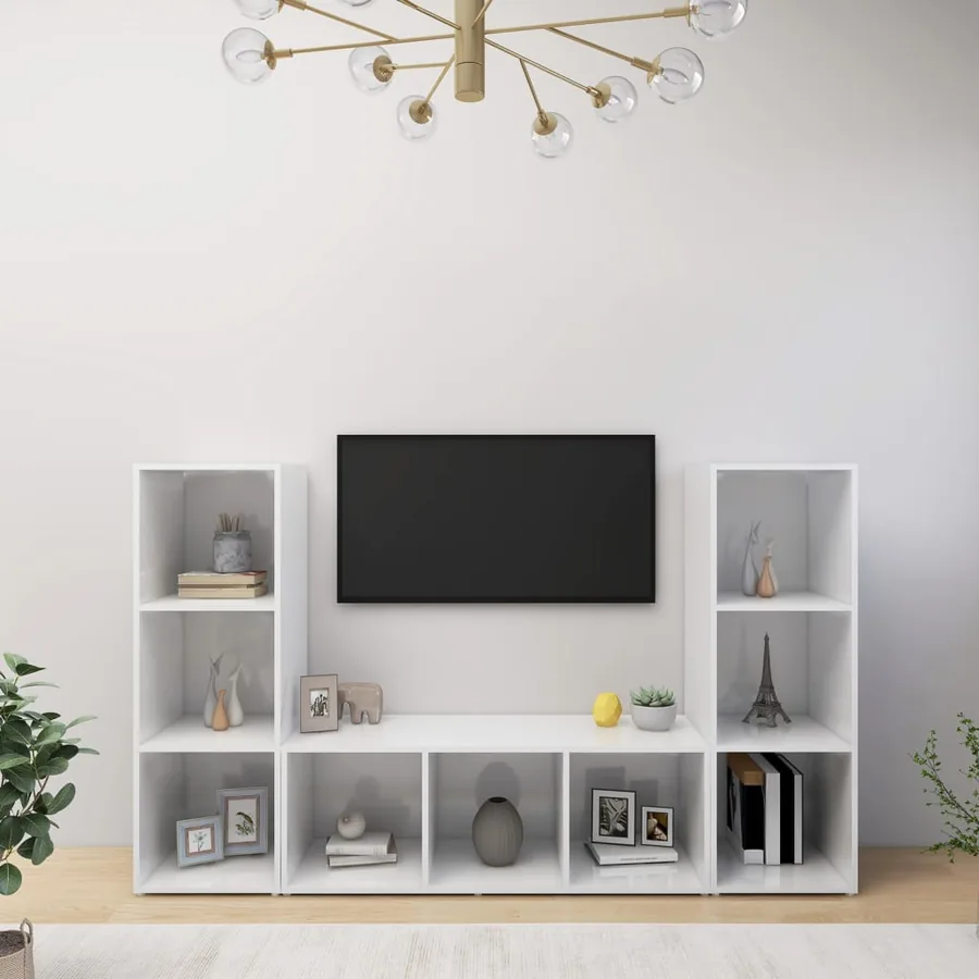 | Meuble TV | 3 pcs 37 x 35 x 107.5 cm