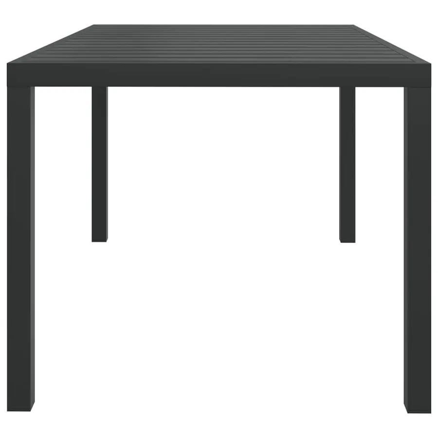 Ensemble à manger de jardin coussins 5pcs Résine tressée Gris - 8