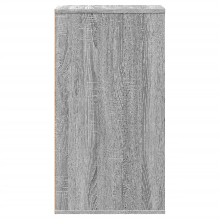 Commode d'angle sonoma gris 40x41x76 cm bois d'ingénierie - 7