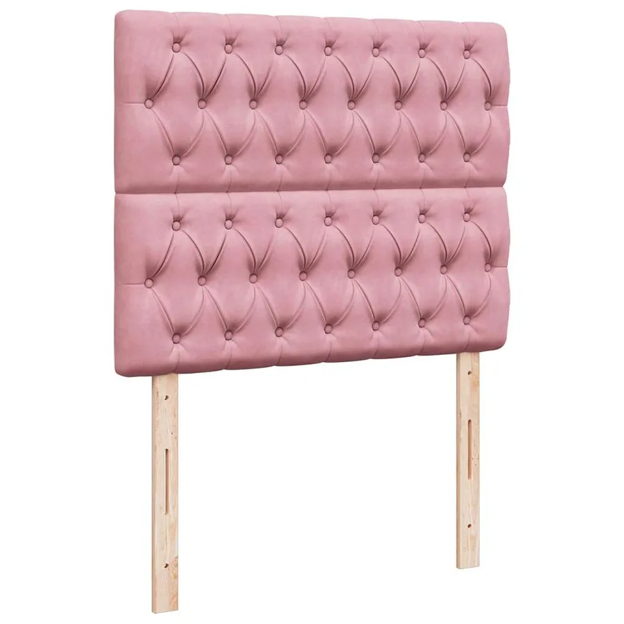 Sommier à lattes de lit avec matelas Rose 120x200 cm Velours - 9