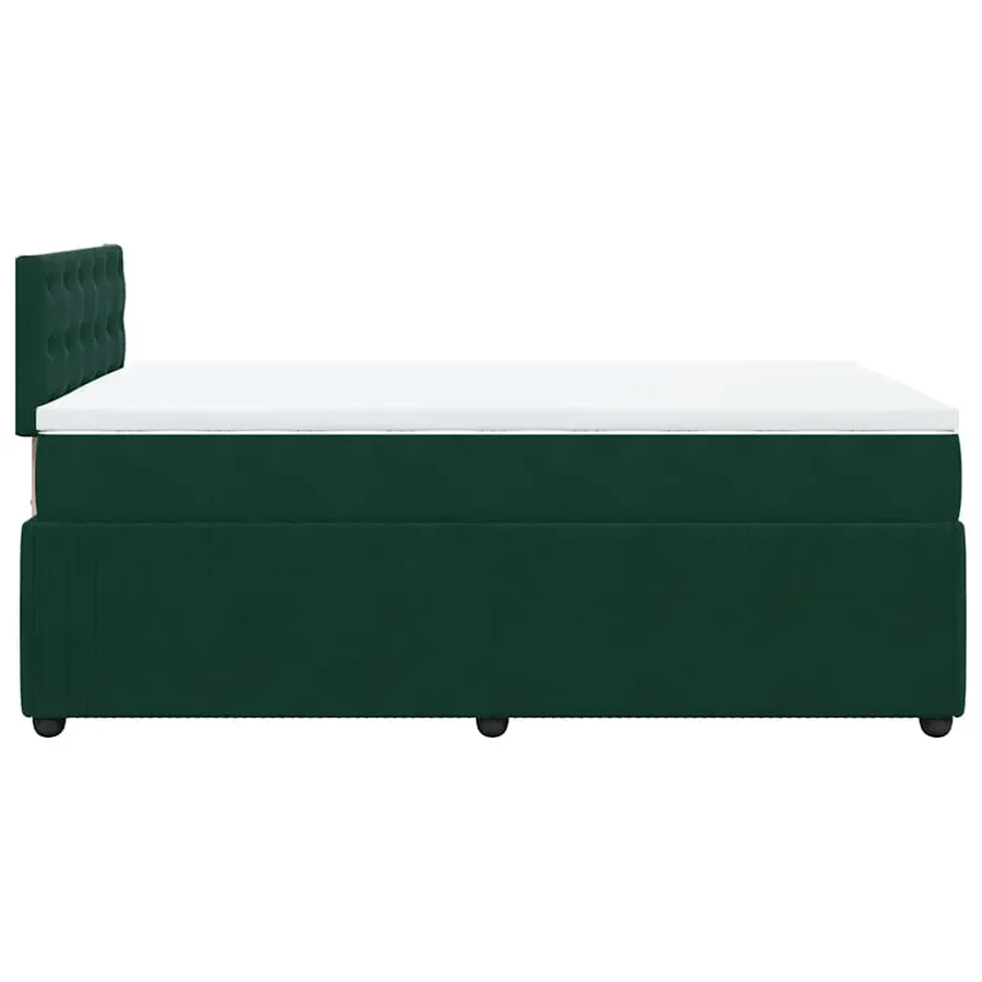 Sommier à lattes de lit et matelas Vert foncé 120x200cm Velours - 7
