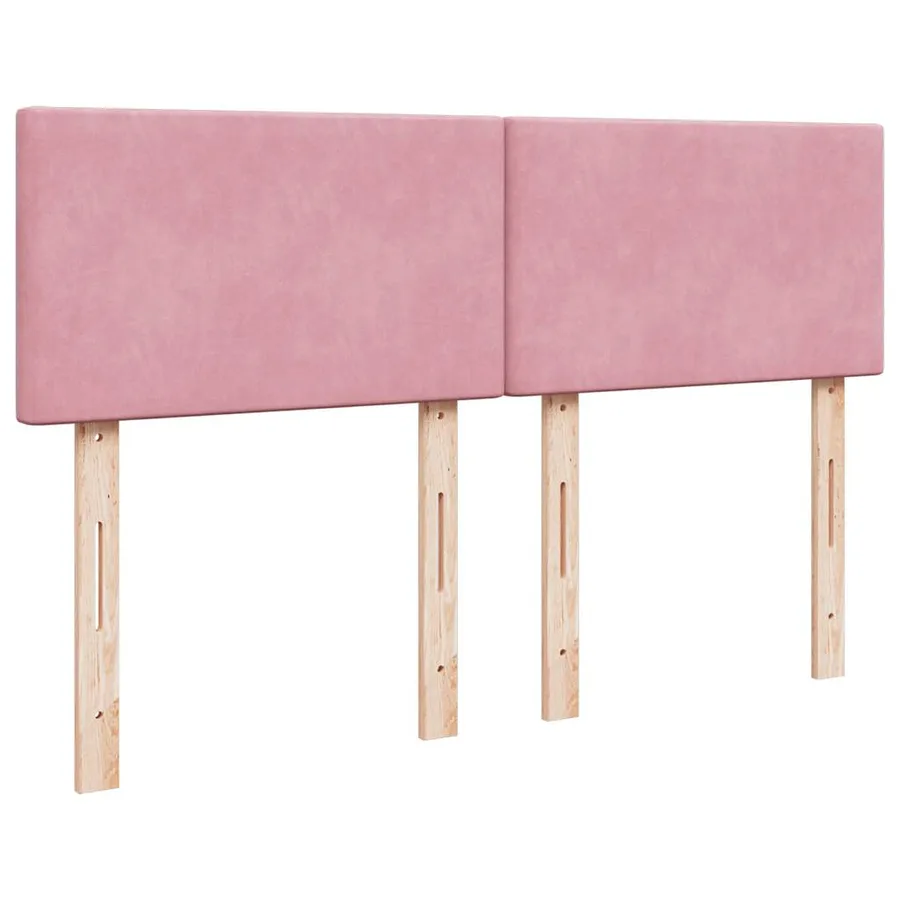 Sommier à lattes de lit avec matelas Rose 140x190 cm Velours - 12