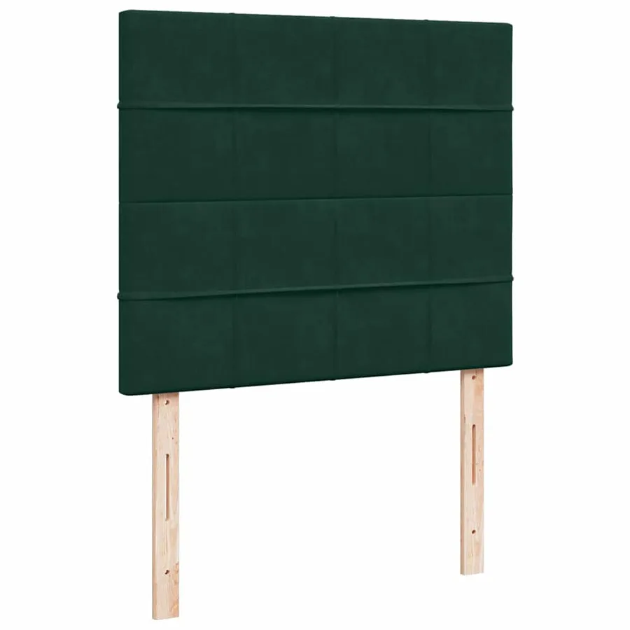 Sommier à lattes de lit et matelas Vert foncé 120x200cm Velours - 7