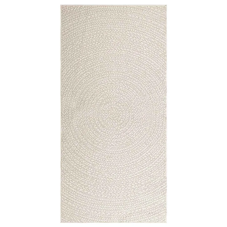 Tapis ZIZUR crème 100x200 cm aspect de jute intérieur extérieur - 3