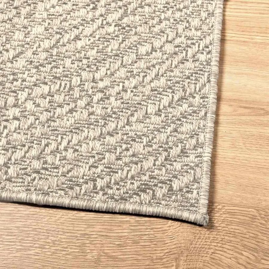 Tapis ZIZUR crème 120x170 cm aspect de jute intérieur extérieur - 8