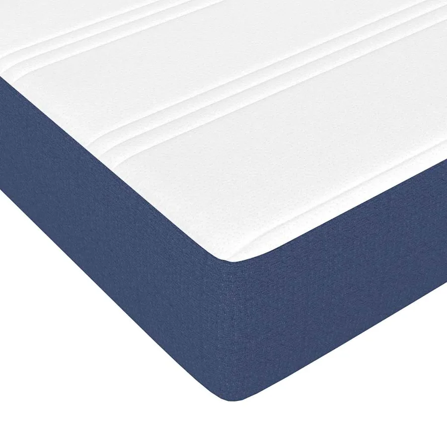 Matelas à ressorts ensachés pour enfants fermeté moyenne bleu 80x160 cm tissu - 5