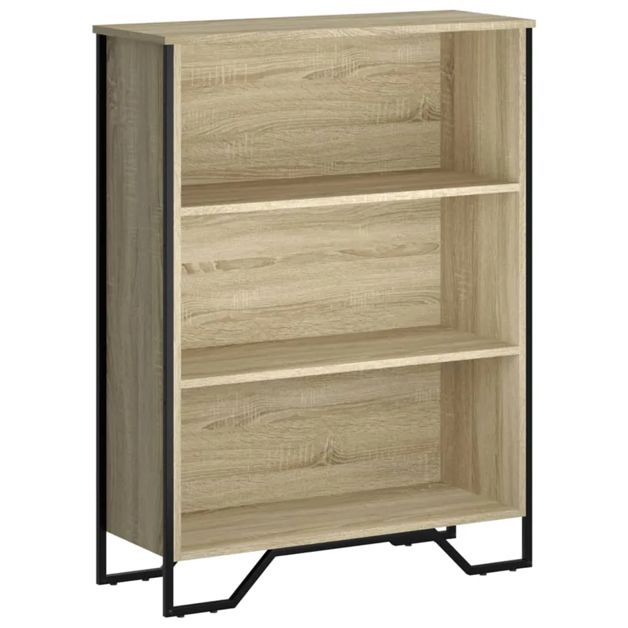 Bibliothèque chêne sonoma 80x31x106 cm bois d'ingénierie - 2