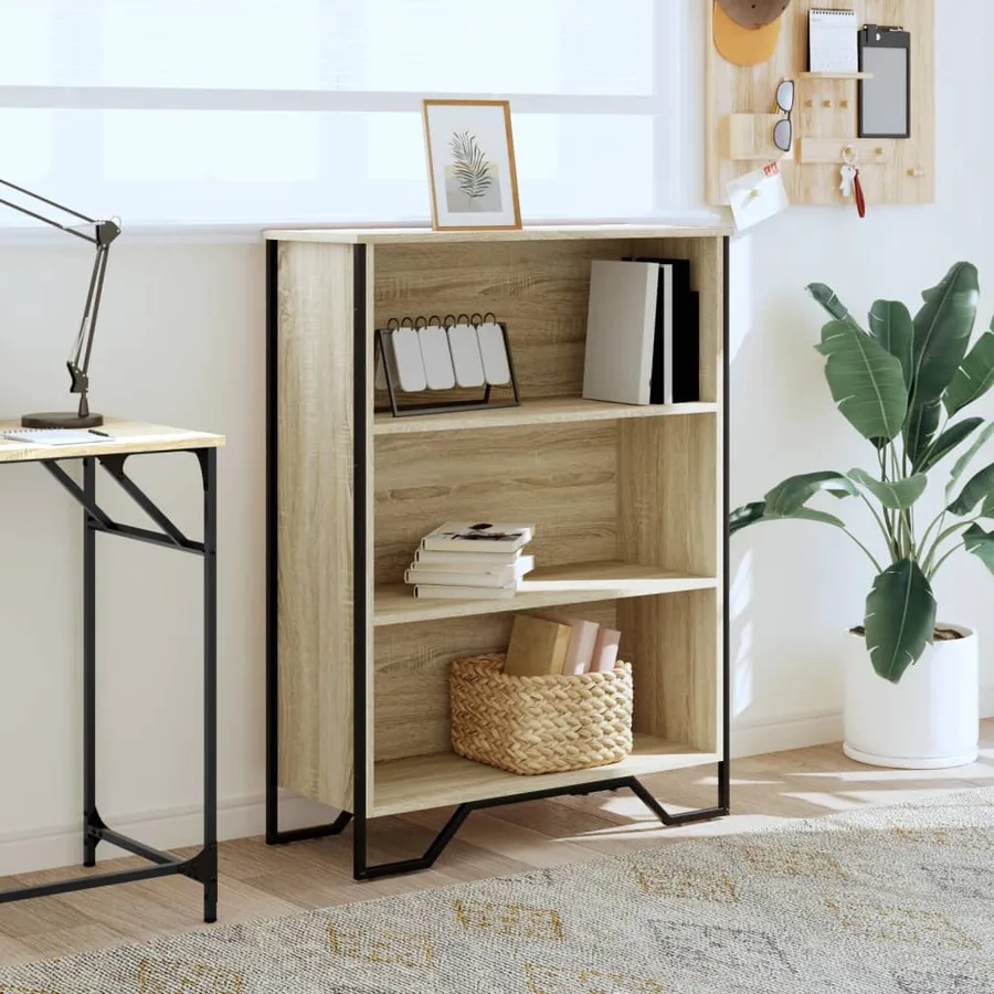 Bibliothèque chêne sonoma 80x31x106 cm bois d'ingénierie - 3