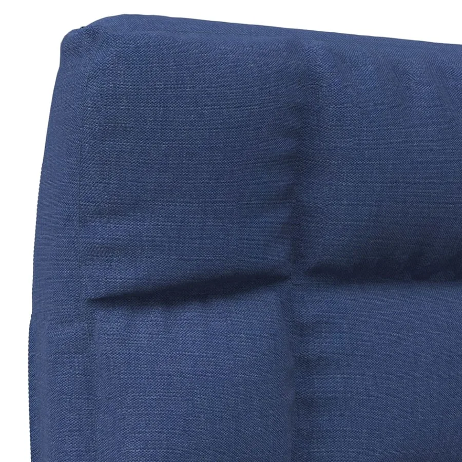 Chaise pliable de sol Bleu Tissu - 7