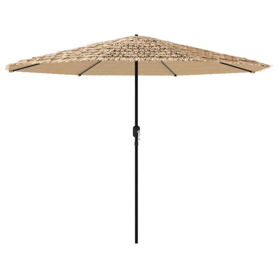 Parasol de jardin avec mât en acier marron 324x324x247 cm - 2