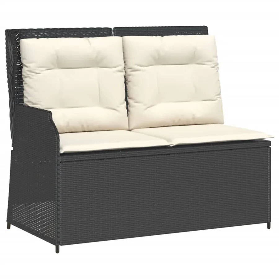 Salon de jardin 7 pcs avec coussins Noir Résine tressée 67 x 67 x 95 cm - 95,6 kg - 3