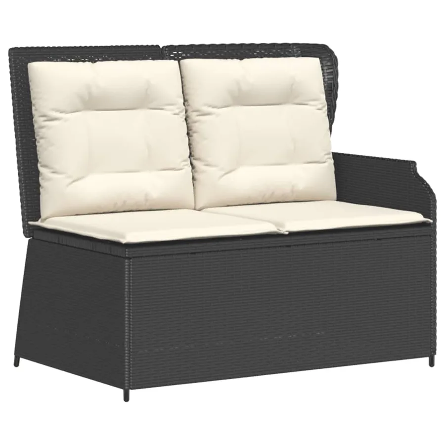 Salon de jardin 7 pcs avec coussins Noir Résine tressée 67 x 67 x 95 cm - 95,6 kg - 4