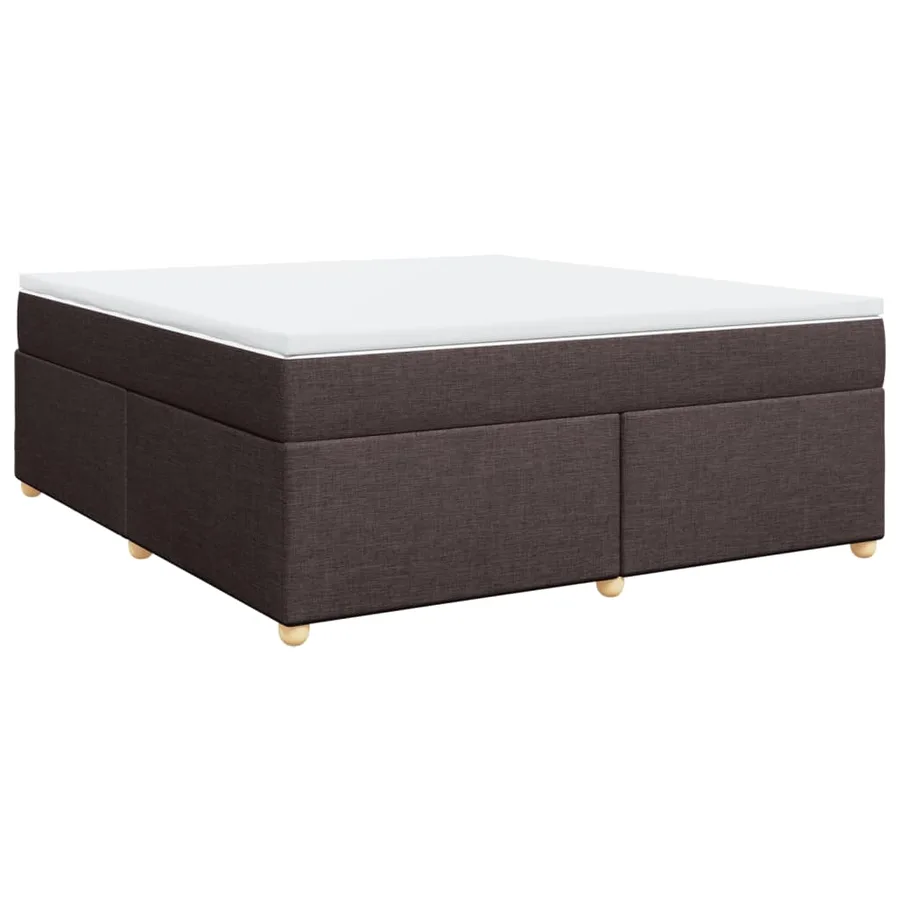 Sommier à lattes de lit avec matelas Marron foncé 180x200 cm - 2