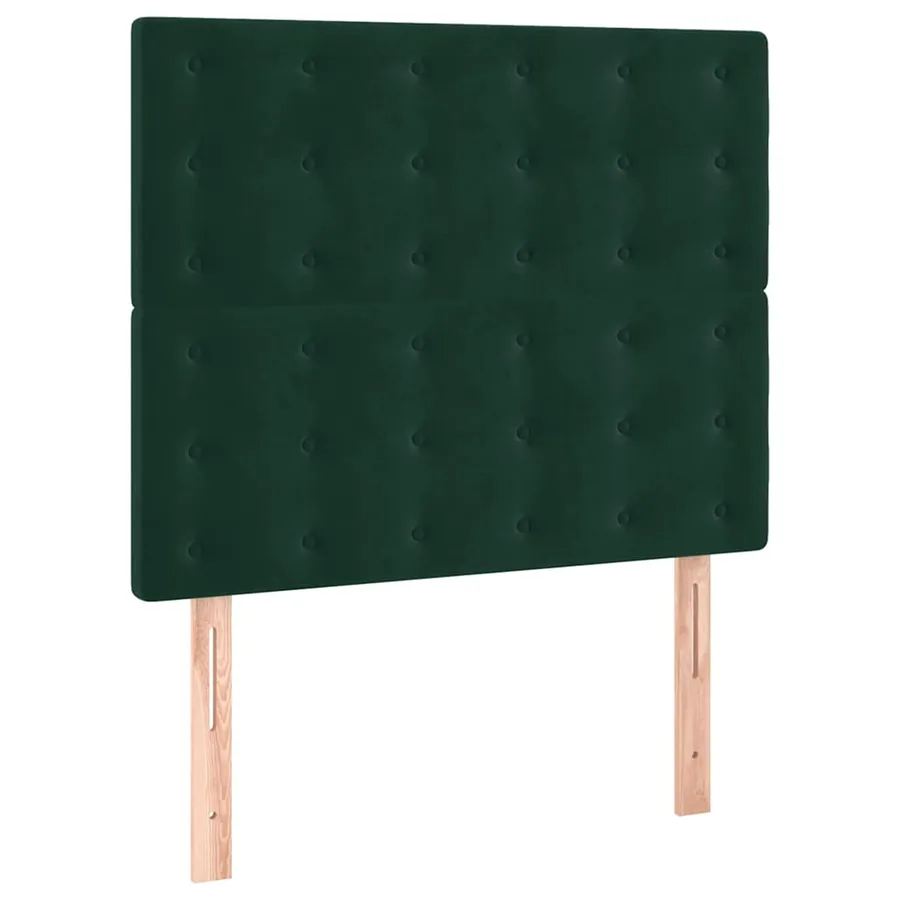 Sommier à lattes de lit avec matelas Vert foncé 90x200 cm - 6