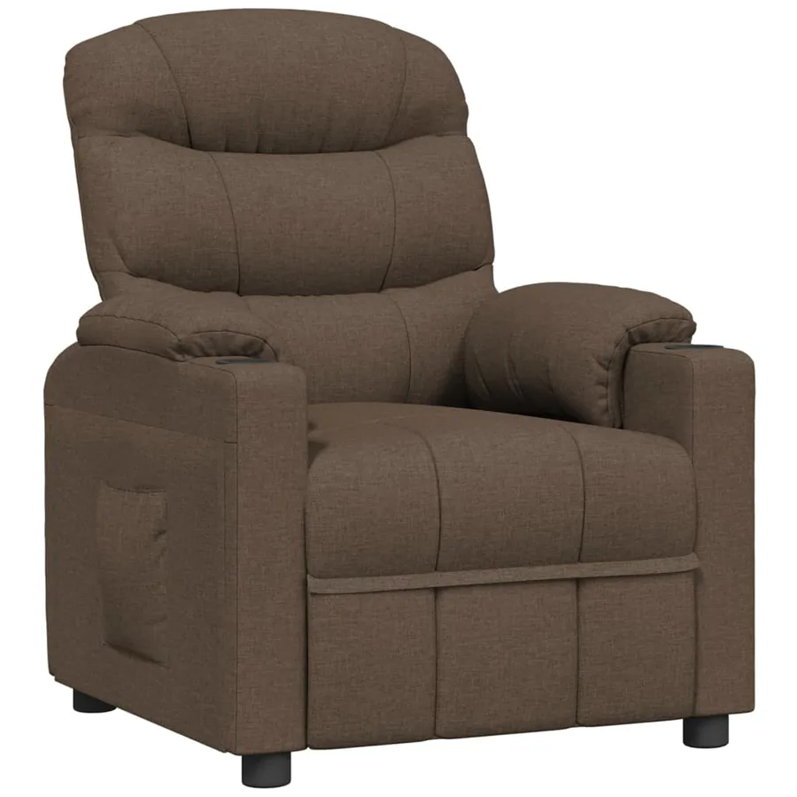 Fauteuil inclinable Marron Tissu - 2